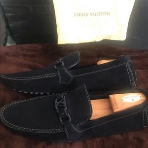 Louis Vuitton Suede Mens Loafers. Brand New.